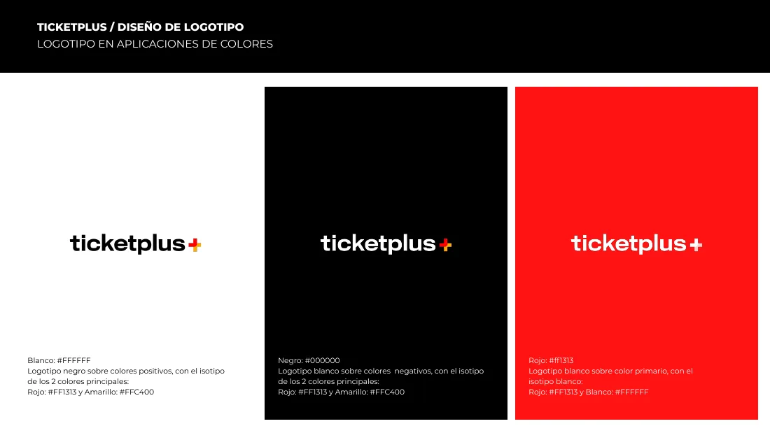 El logotipo en aplicaciones de colores