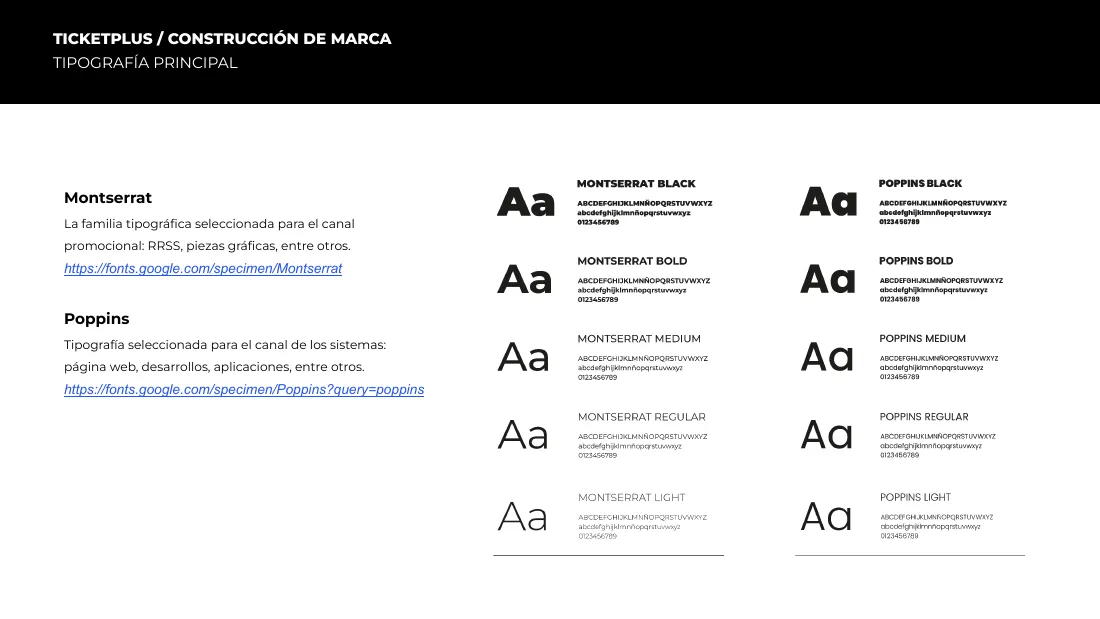 Tipografía principal