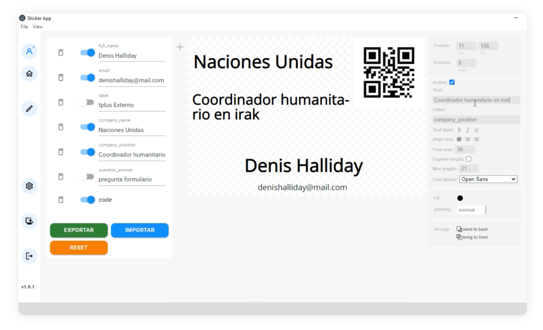 Impresión de credenciales