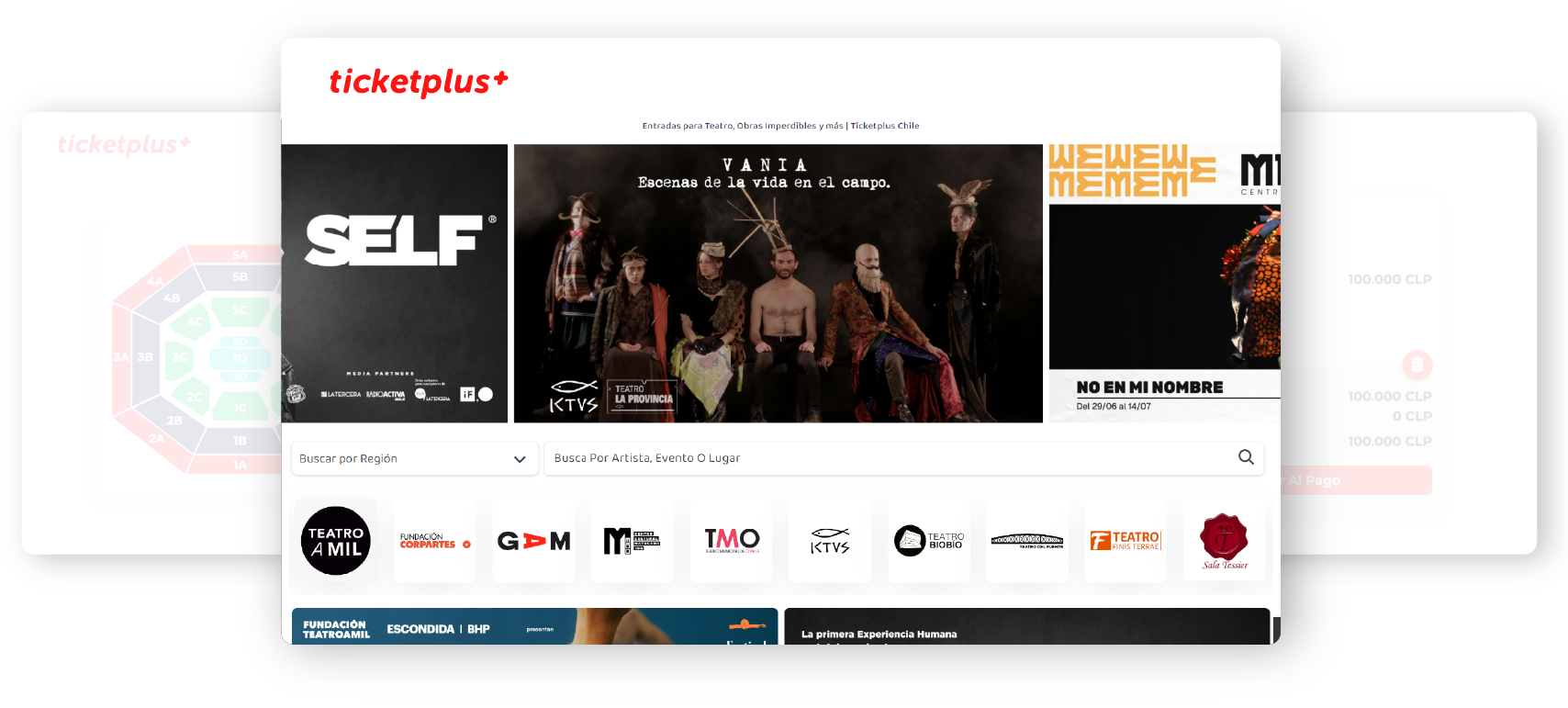 Ticketplus Teatros - Vende tickets por web y Marketplace App