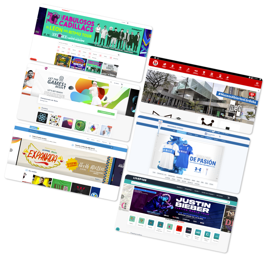 Interfaces Ticketplus White Label