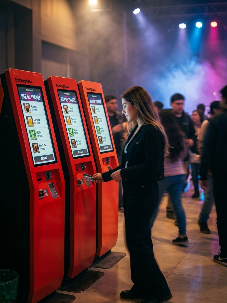 POS Ticketplus operando en barra con inventario en tiempo real